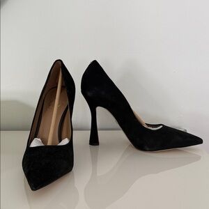 Sam Edelman Black Suede Antonia Pump